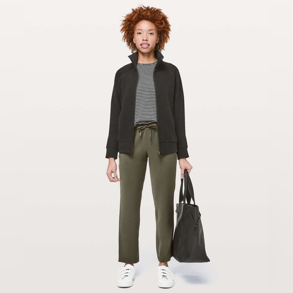 Lululemon On The Fly Pant *Woven 28" Dark Olive size 14